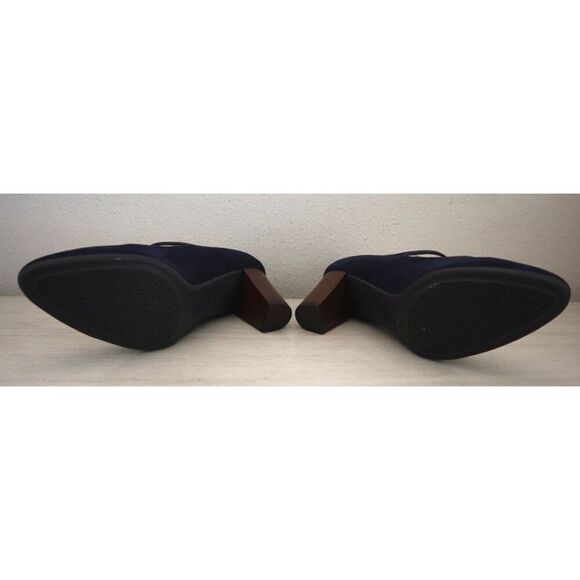 Söfft SF0073477 Women's Sz 8M Sky Navy Blue Suede Petra Mary Jane Pumps - Picture 3 of 9